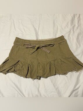 American Eagle Khaki Mini Skirt
